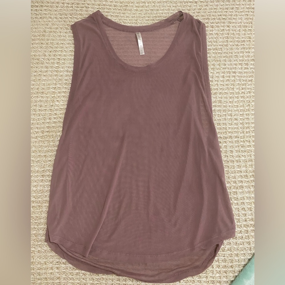 Fabletics Sheer Loose Tank - S